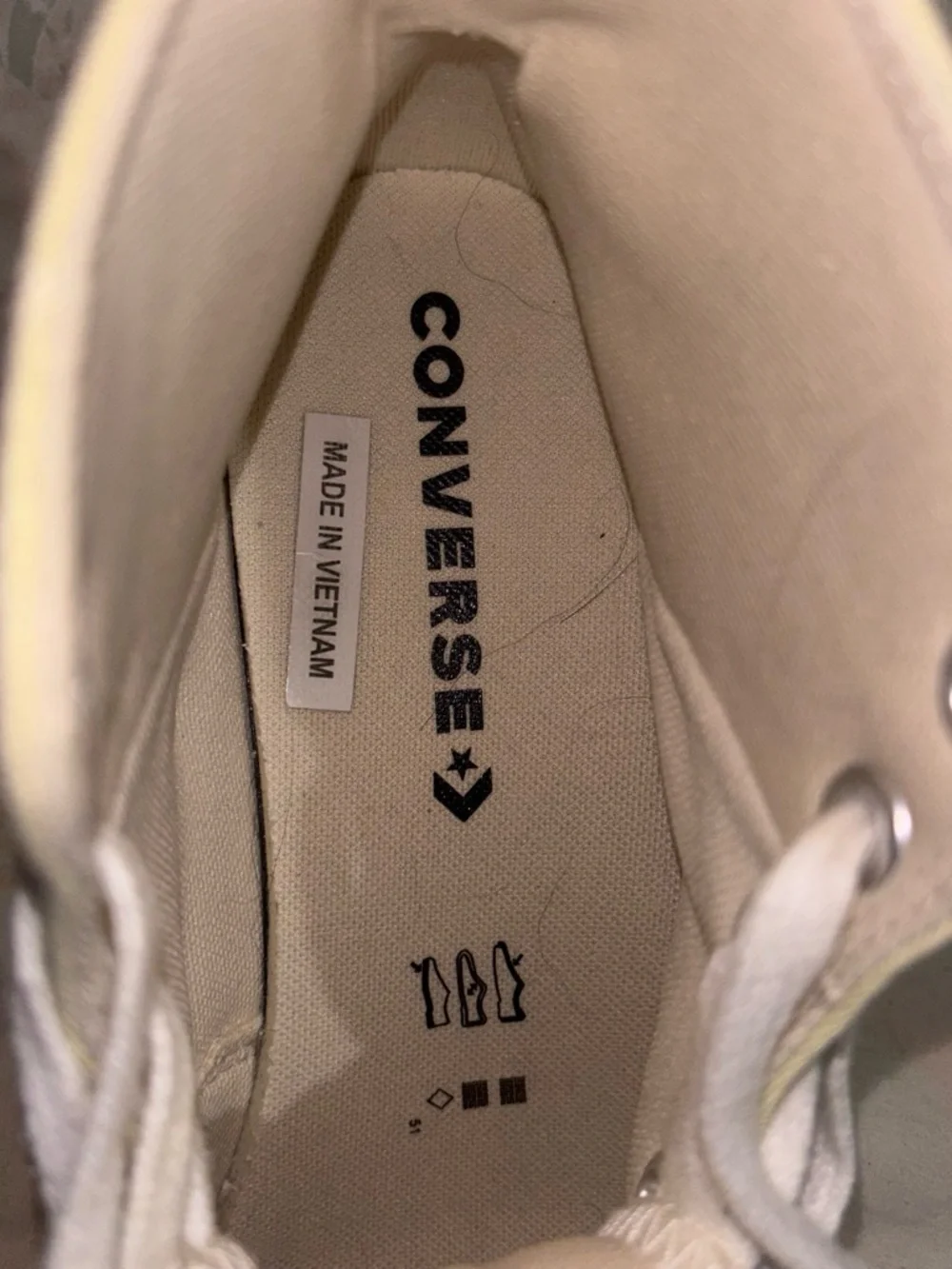 Converse Women's High-Top Sneakers in Pale Yellow